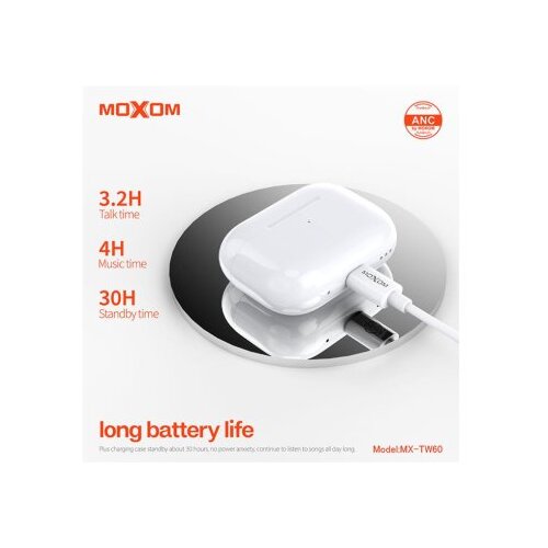 Moxom bluetooth slu&scaron;alice MX-TW60/ bela Cene