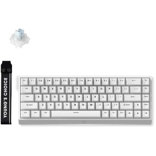 Oblivion gaming oprema Gaming tastatura MCHOSE Ace 68 White No RGB/Ice Blue Magnetic switch Cene