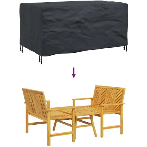 vidaXL Navlaka za vanjski namještaj Crna 150 x 90 x 75 cm 210D Cene