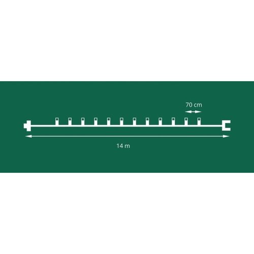  Produžni LED niz za spolja&amp;scaron;nju upotrebu CONE FILAMENT 20xE10 14m proziran/topla bela IP44 Slike