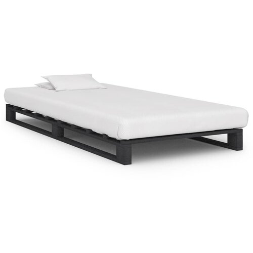  Okvir za krevet od paleta od masivne borovine sivi 100 x 200 cm Cene