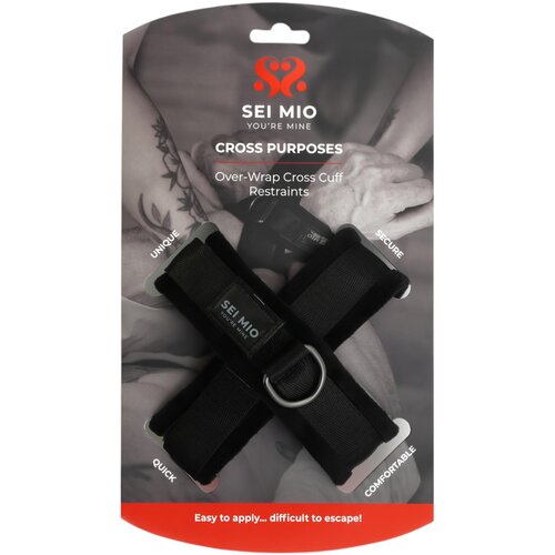  Sei Mio - križni lisice (crne) Slike