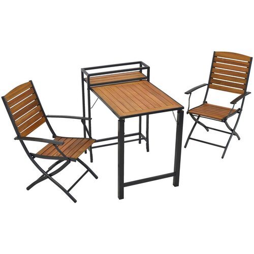 Gardenson Set Za Balkon Santorin, 3-Delno, Aluminij, Masivno Cene