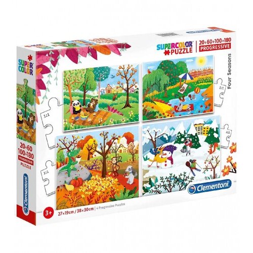 Clementoni Igračka puzzle 4 godišnja doba 20-60-100-180 21408 Cijene