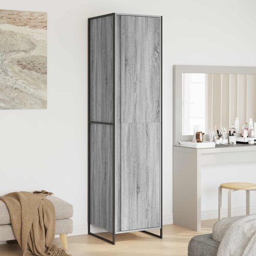 vidaXL Ormar 2 pcs Siva Sonoma 50 x 50 x 200 cm Konstruirano drvo Cene