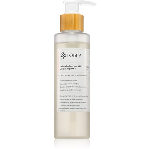 Lobey Body Care Gel na holení pro tělo a intimní partie gel za britje telesa za intimne predele 200 ml Cene