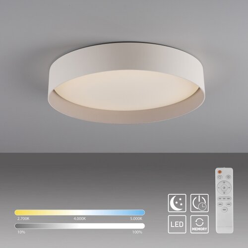 SCH&amp;Ouml;NER WOHNEN 14594-39 - LED prigu&amp;scaron;iva plafonska svetiljka TAVOLI LED/20W/230V siva+daljinski upravljač Slike