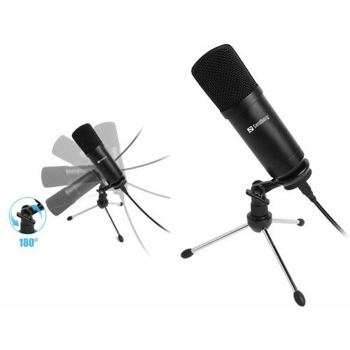 Sandberg stoni mikrofon streamer usb desk sa tripodom 126-09 Cene