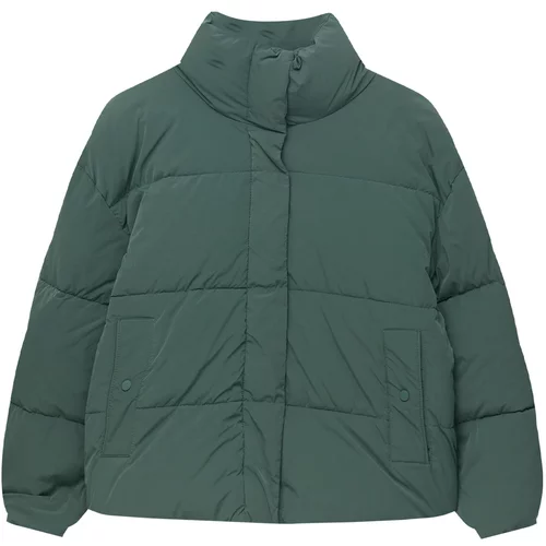 Pull&Bear Prijelazna jakna smaragdno zelena