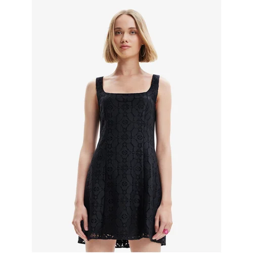 Desigual Black Ladies Lace Dress Newcastle - Women