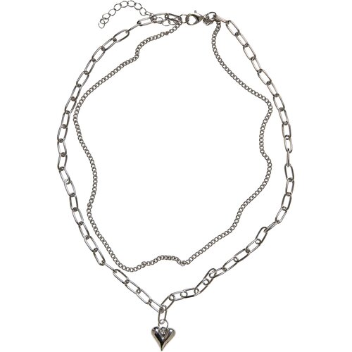 Urban Classics Accessoires Heart Icon Layering Necklace silver Cijene