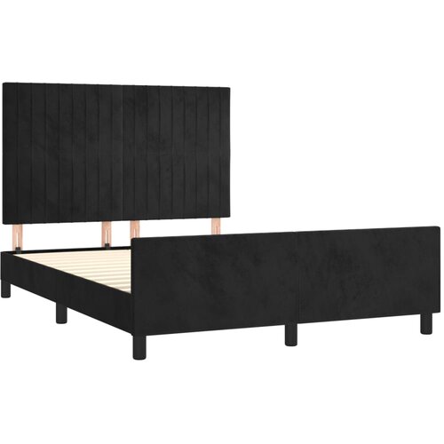  Okvir za krevet bez madraca crni 140 x 190 cm bar&amp;scaron;unasti Slike