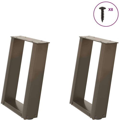  Noge za klub stolić U-oblik 2 kom Prirodni čelik 28 x (42-43) cm Čelik - Prirodna 28 x (42-43) cm 1 Cijene
