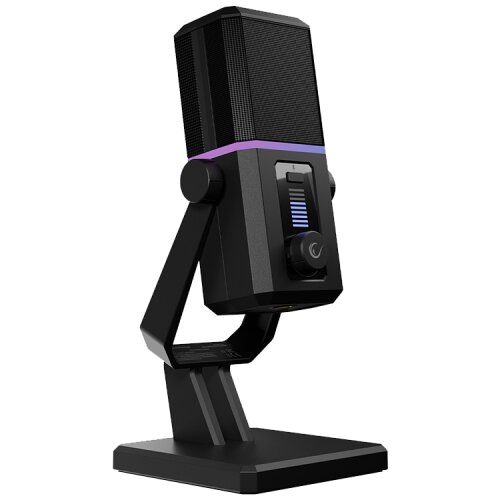 Rampage Mikrofon gaming RA-MP75 CYCLONE Black Desktop Microphone with RGB Audio Indicator, 42249 Cijene