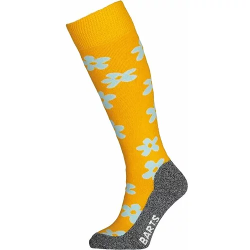 Barts SKISOCK FLOWER KIDS Dječje čarape za skije, žuta, veličina