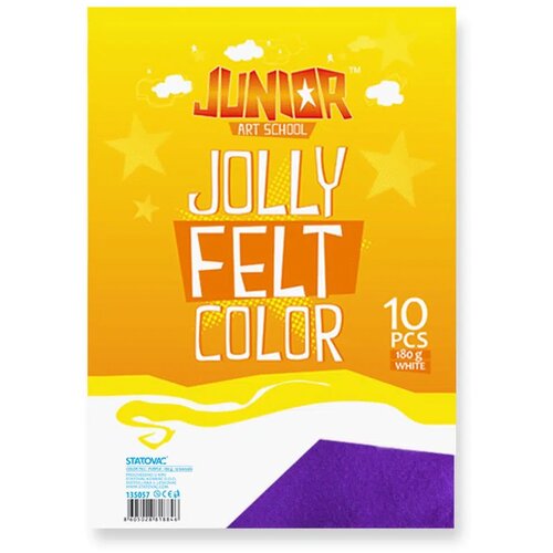 Junior jolly Color Felt, fini filc, A4, 10K, odaberite nijansu Ljubičasta Slike