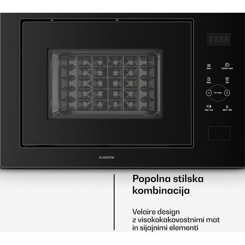 Klarstein ugradbena mikrovalna pećnica velaire s ro&amp;scaron;tiljem | ro&amp;scaron;tilj 1200 w | mikrovalna pećnica 850 w | 60 cm Slike
