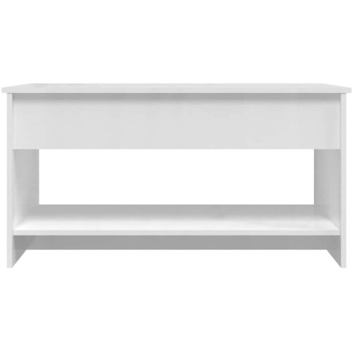  Stolić za kavu sjajni bijeli 102x50,5x52,5 cm konstruirano drvo Slike