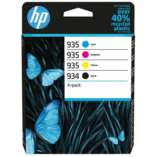 HP Komplet kartu&amp;scaron; 6ZC72AE nr.934/935 (BK/C/M/Y), original Slike