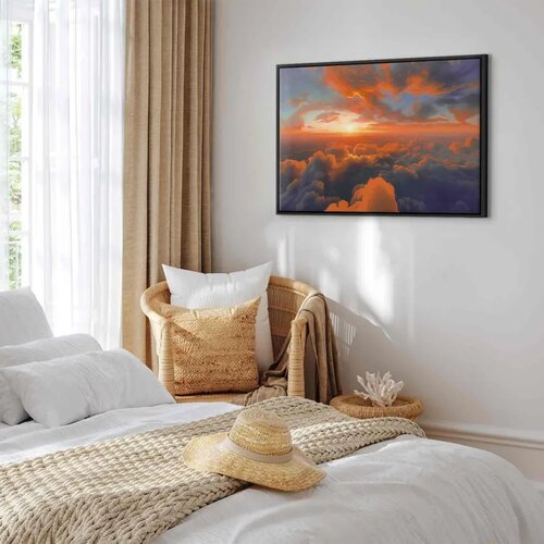  Slika - When Dawn Tickles the Clouds: A Spectacle of Colors on the Morning Sky 60x40 Cene