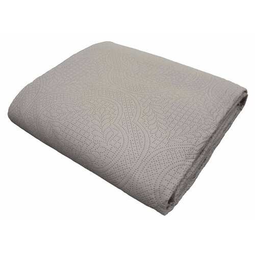 Douceur d int&amp;eacute;rieur Sivi set prekrivača i jastučnice od mikrovlakana 240x260 cm Romane &amp;ndash; Slike
