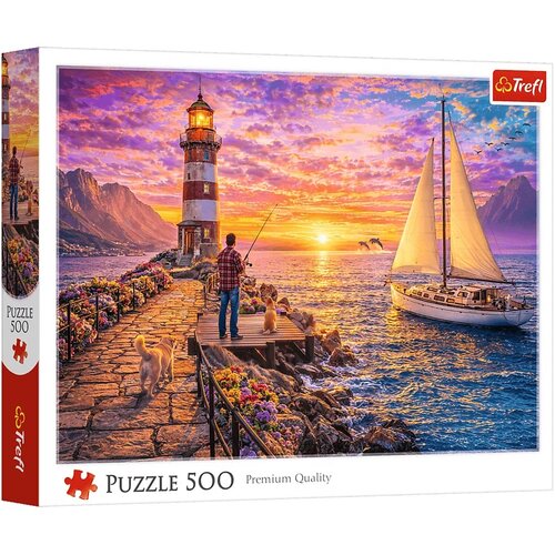 Trefl Svjetionik u zalasku sunca puzzle od 500 dijelova - Cijene