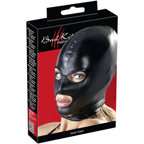Bad Kitty Mask Shiny Wet Look Black Slike