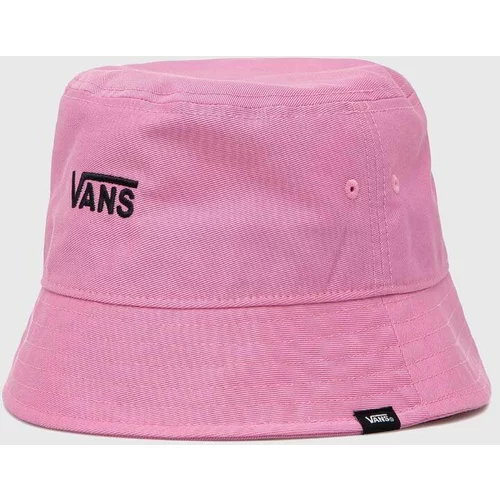 Vans Bombažni klobuk roza barva