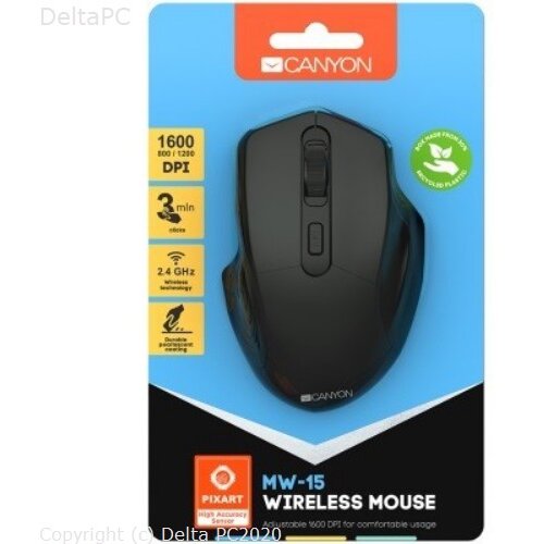  CNE-CMSW15B CANYON 2.4GHz Wireless Optical Mouse with 4 buttons Cene