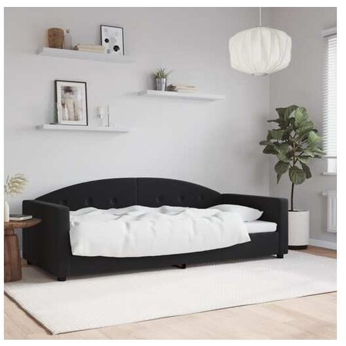 vidaXL Raztegljiva postelja črna 90x190 cm žamet Cene