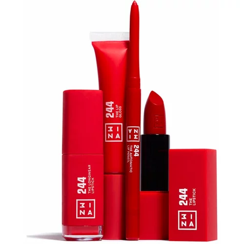 3INA The Lip Gloss sijaj za ustnice odtenek 244 - Red 8 ml