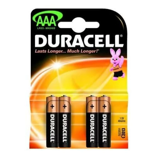 Duracell Baterija AAA-LR03, 4 kosi