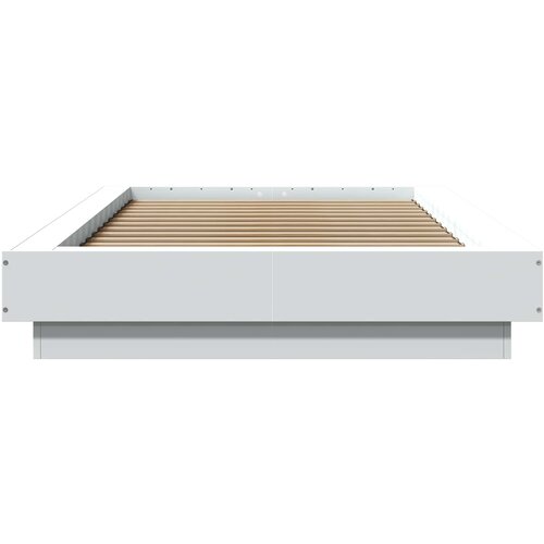  Okvir kreveta za pod Bijela 80 x 210 cm Konstruirano drvo Slike