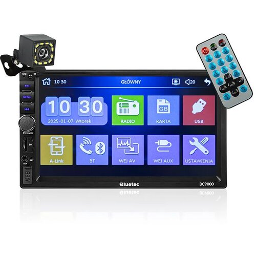 Bluetec Avtoradio BC9000 2DIN 7&amp;quot; + kamera za vzvratno vožnjo, (5000008393) Slike