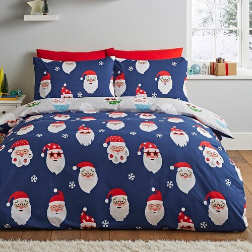 Catherine Lansfield Podalj&amp;scaron;ana posteljnina za zakonsko posteljo 230x220 cm Santa Spec-Tacular &amp;ndash; Slike
