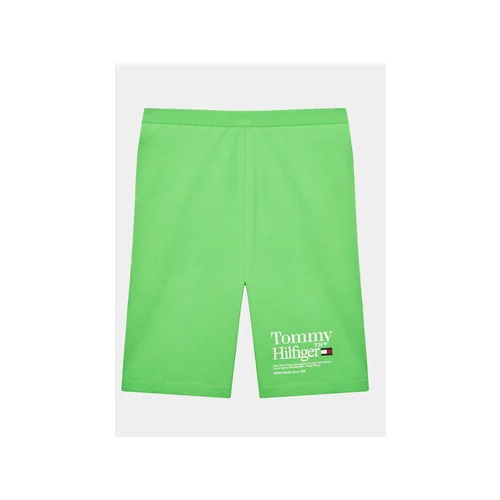 Tommy Hilfiger Športne kratke hlače Timeless KG0KG07253 D Zelena Slim Fit