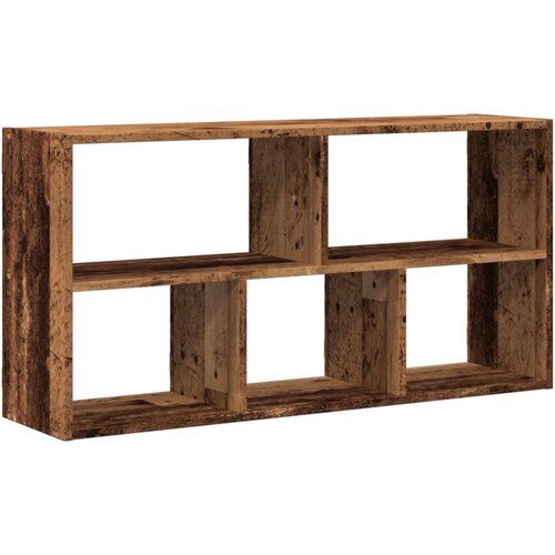 Zidna polica boja staro drvo 100x25x50 cm konstruirano drvo Slike