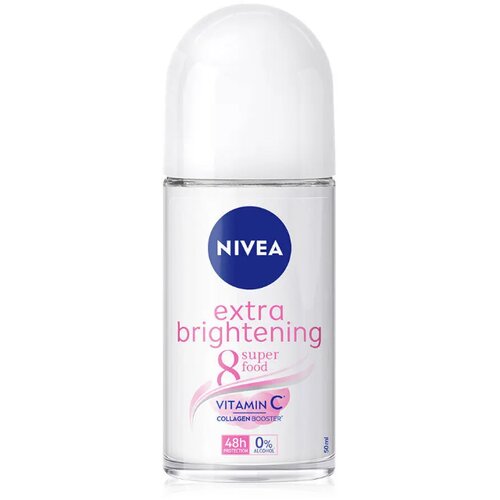 Nivea ženski dezodorans roll-on extra brightening 50 ml Slike