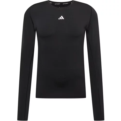 Adidas Tehnička sportska majica 'Techfit ' crna / bijela