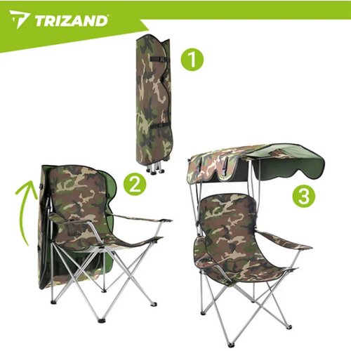 Trizand PANAMA ribiška stolica s tendico in mrežo proti komarcem Cene