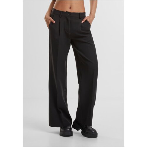 Urban Classics Women&amp;#039;s wide-legged trousers black Slike