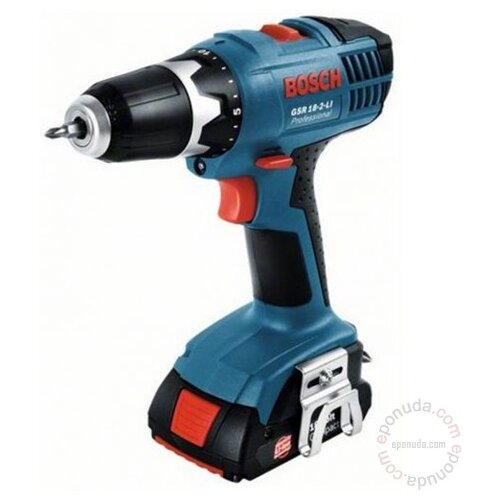 Bosch akumulatorska bu&amp;scaron;ilica-odvrtač GSR 18-2-LI, 2x1,3Ah aku./45/19Nm/2 brzine bu&amp;scaron;ilica Slike