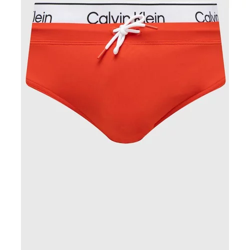 Calvin Klein Kopalne hlače rdeča barva