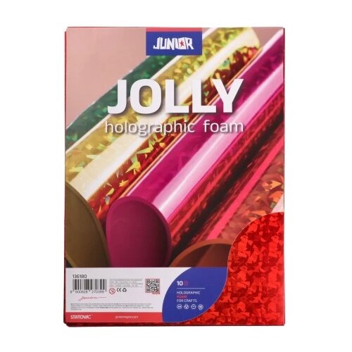 Junior jolly holographic foam hologramska pena a4 250g - odaberite boju crvena ( 136180 ) Slike