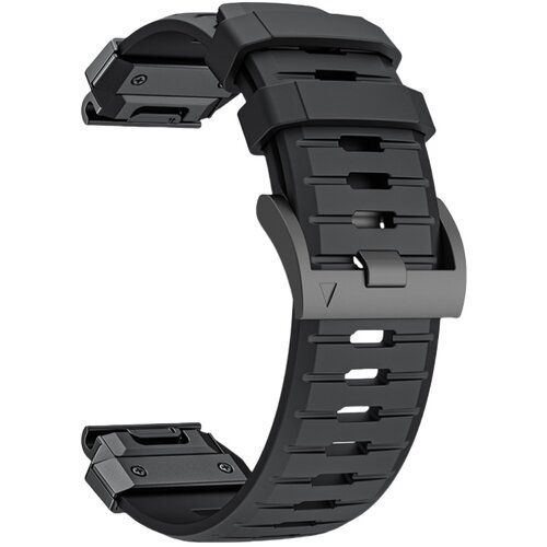 INF Premium pašček za Garmin Fenix 8: Fluororubber pašček za uro Black 26 mm, (22102980) Cene