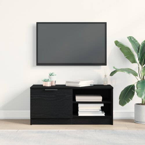 TV ormar Crni hrast 80 x 35 x 36,5 cm Konstruirano drvo Cene