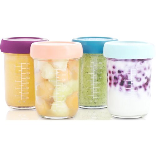 Babymoov Bowls Glass skledica s pokrovčkom Glass 4x220 ml Cene