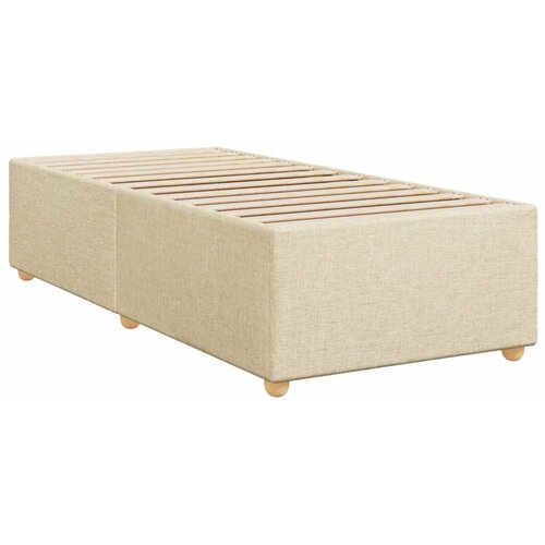  Boxspring krevet s madracem Krem 100 x 200 cm Tkanina - Krem 100 x 200 cm Dizajn linija Slike