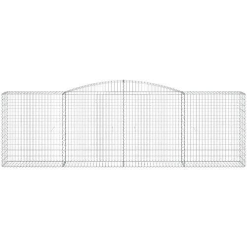  Gabionska ko&amp;scaron;ara s lukom 400x50x120/140 cm pocinčano željezo Slike