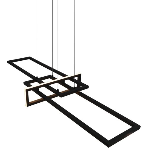  led viseča svetilka salinas 34 w 4200 lm mat črna Cene